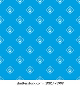 Men hipster style pattern vector seamless blue repeat for any use