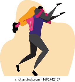 men holding women will bring happiness