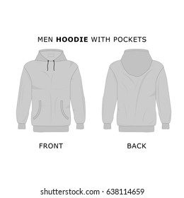 Men hoodie with pockets