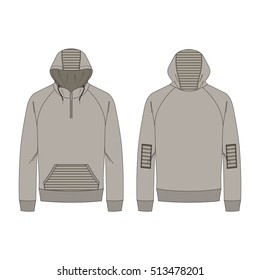 Men Hoodie Vector Jumper