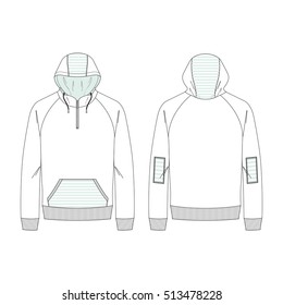 Men Hoodie Vector Jumper