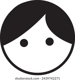 Männer Icon schwarz und weiß EPS