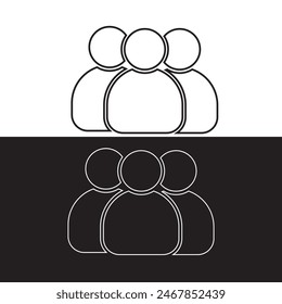 Männer Icon Kollektion Vektorgrafik Design. Vektorgrafik-Symbol auf weißem Hintergrund. Vektorillustration.