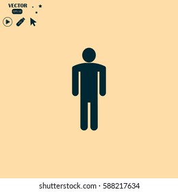 Men Icon illustration isolated vector sign symbol.