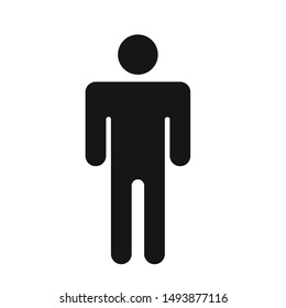 Men icon. Male web sign vector illustration