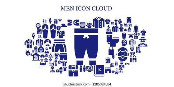  men icon set. 93 filled men icons. Simple modern icons about  - Pants, Clothes, Venus, Bow tie, Man, Shirt, Videocall, Account, Toilet, Weightlifting, Human, Short, Underwear