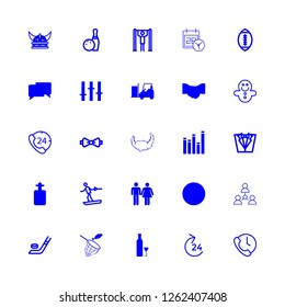men icon set about autocar, wc sign, drink and fishing vector set