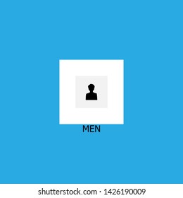 men icon sign signifier vector