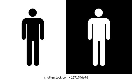 Men icon in two variants