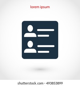 men icon vector, flat design best vector icon