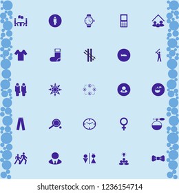 men icon. men vector icons set talking people, female gender symbol, family home and men shoes