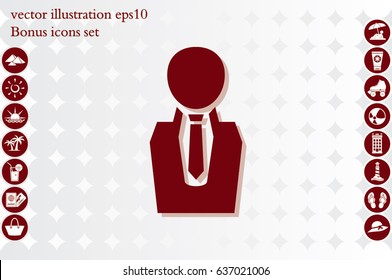 men icon vector illustration EPS 10