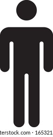 Men Icon Vector. Simple flat symbol. Illustration pictogram