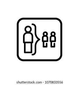 Men infographic outline vector icon.