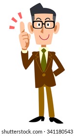 Men jacket worn brown that describes the main points