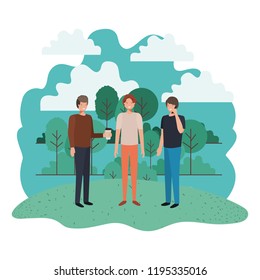 men in the landscape avatar character