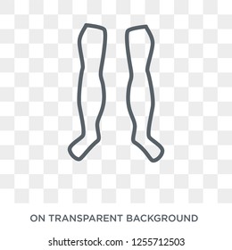Men Leg icon. Trendy flat vector Men Leg icon on transparent background from Human Body Parts collection. High quality filled Men Leg symbol use for web and mobile