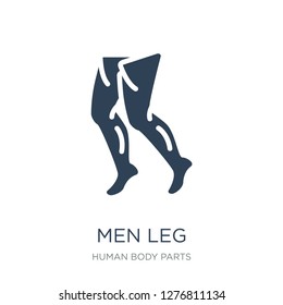 men leg icon vector on white background, men leg trendy filled icons from Human body parts collection, men leg vector illustration