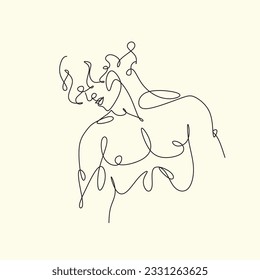 Men line art vector. Continuous one line drawing of man portrait. Hairstyle. Fashionable men's style.
