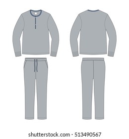 Men Loungewear Pyjama Set Template 