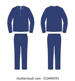 Men Loungewear Pyjama Set Template 