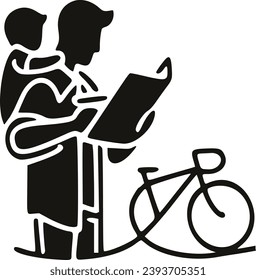 men, man, boy, father, family, hobby, activity, icon, vector