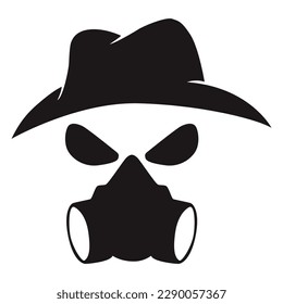 Men in Masks 4 Patch V65 Patch Streetwear, Urban Design White and Black Colors Patch Commercial Use