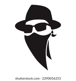 Men in Masks Patch V65 Patch Streetwear, Urban Design White and Black Colors Patch Commercial Use