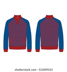 Men Mock Neck Sweatshirt 