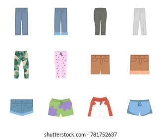 Men pants flat icon