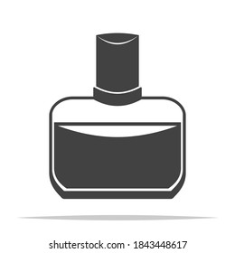 Vector de icono de perfume masculino aislado