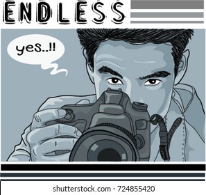 Men photograph