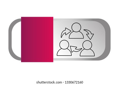 men pictogram cartoon
