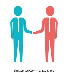 Man Woman Holding Hands On White Stock Vector (Royalty Free) 1140479516