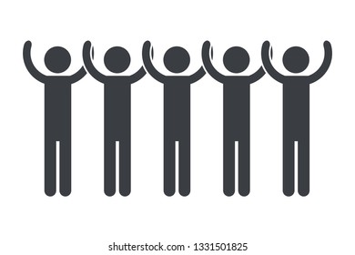 men pictogram cartoon