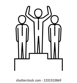 men pictogram cartoon