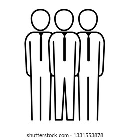 men pictogram cartoon