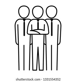 men pictogram cartoon