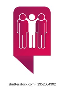men pictogram cartoon