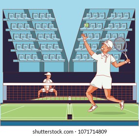 men players tennis characters