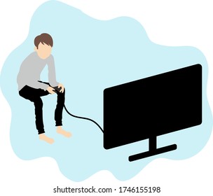
Männer spielen zu Hause