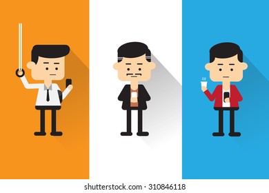 Men playing mobile anywhere, anytime.