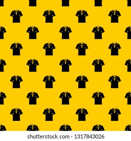 Men polo shirt pattern seamless vector repeat geometric yellow for any design
