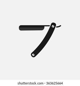men razor black icon