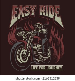 Men ride motorbikes for life