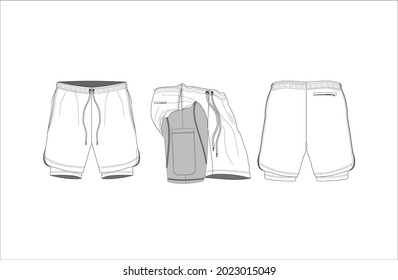 Basketball Shorts Template Vector Art, Icons, and Graphics for Free Download