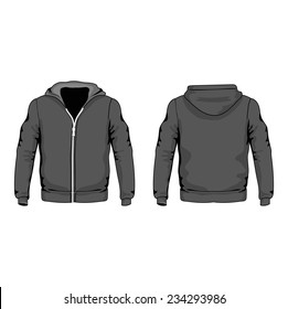 10,325 Hooded jacket template Images, Stock Photos & Vectors | Shutterstock