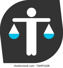 men with scales, libra, weight, compare, judge, law vector, icon
