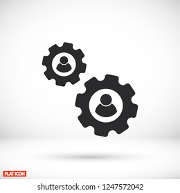men settings icon. Vector  Eps 10 