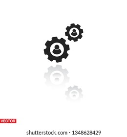 men settings icon. Vector  Eps 10 